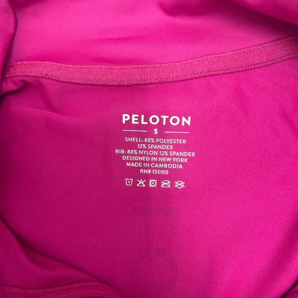 Peloton Women's Magenta Quarter-Zip Sweatshirt - Picture 10 of 12